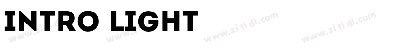 Intro Light字体转换
